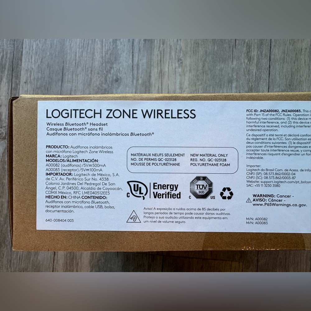 Logitech Zone Wireless Bluetooth Headset , Model:  981-000853 Color: Black - Picture 6 of 10
